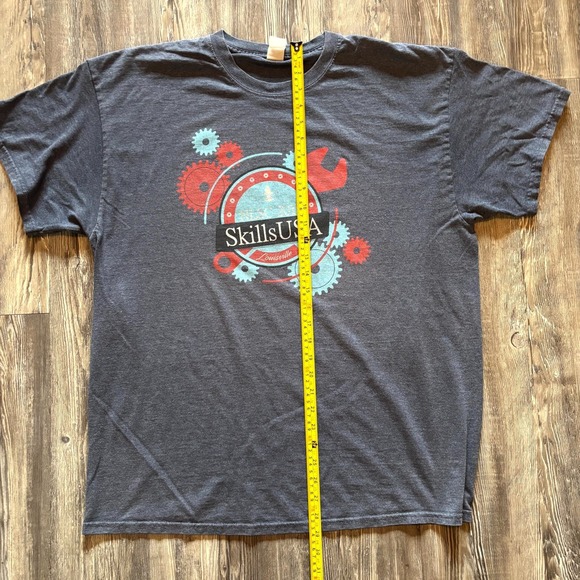 2018 SkillsUSA NLSC Louisville T-Shirt Men's XL Gildan Heavy Cotton Dark Gray Gr - Picture 3 of 6